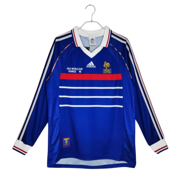 Frankrijk Thuisshirt Retro Long Sleeve 1998/99