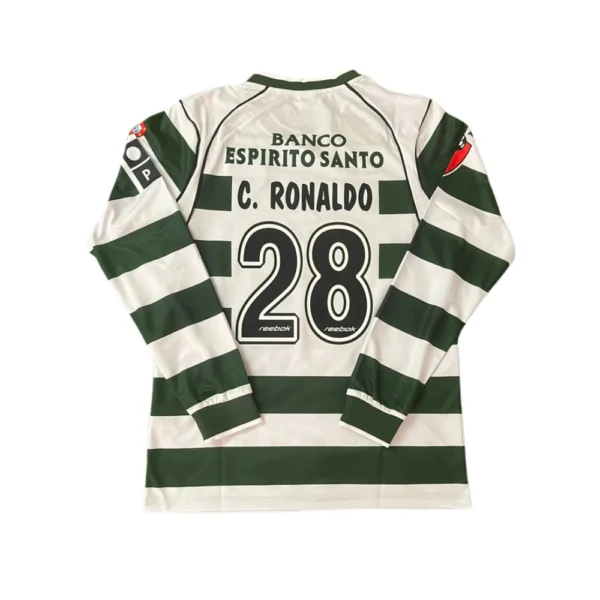 6 Sporting CP Retro Thuisshirt Long Sleeve 2002/03