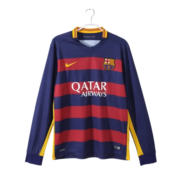 FC Barcelona Retro Thuisshirt Long Sleeve 2015/16